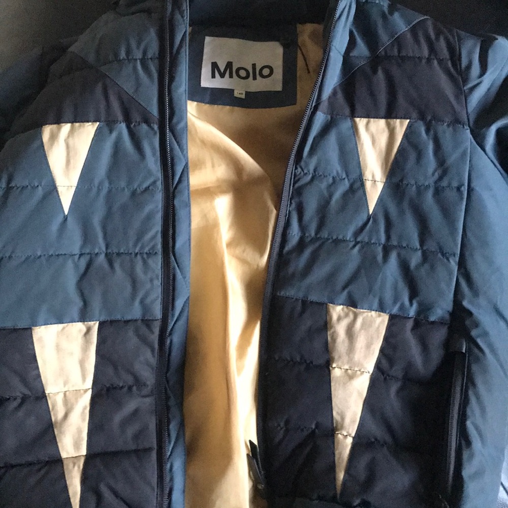 I’m selling a blue green and yellowish jacket